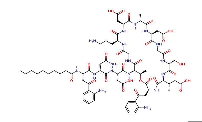 Kyn1-(Des-Trp1) Daptomycin