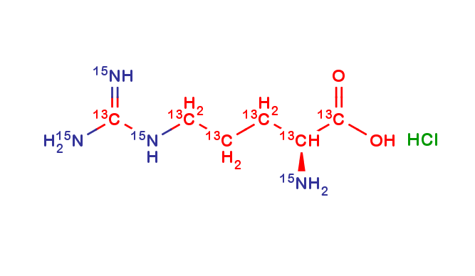 L-ARGININE Hydrochloride 13C6, 15N4