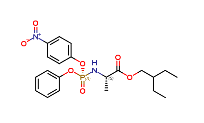 L-Alanine, N-[(R)-(4-nitrophenoxy)phenoxyphosphinyl]-, 2-ethylbutyl ester (IMP 5)
