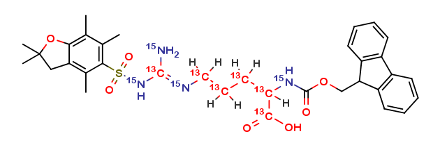 L-Arginine (Pbf)-OH-13C6,15N4, -Fmoc
