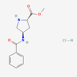L-Proline, 4-(benzoylamino)-, methyl ester, hydrochloride (1:1), (4R)-