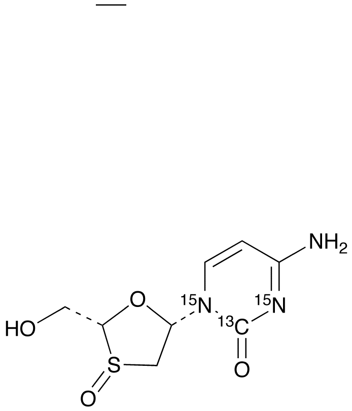 Lamivudine-13C,15N2 S-Oxide (Mixture of Diastereomers)