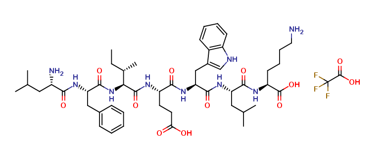 Leucyl-Phenylalanyl-Isoleucyl-Glutamyl-Tryptophyl-Leucyl-Lysine Trifluoroacetate
