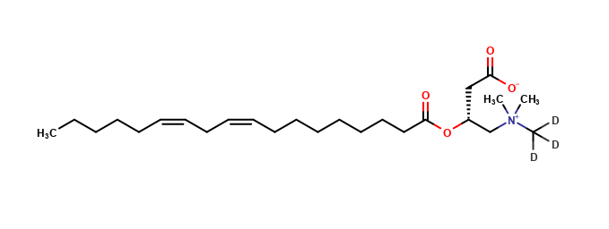 Linoleoyl Carnitine (N-methyl-D3)