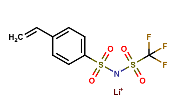Lithium ((trifluoromethyl)sulfonyl)((4-vinylphenyl)sulfonyl)amide