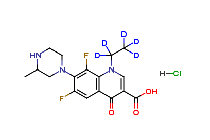 Lomefloxacin-D5 hydrochloride