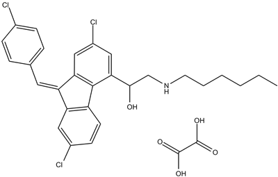 Lumefantrine analog oxalate salt