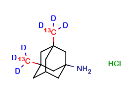 Memantine hydrochloride 13C2 D6