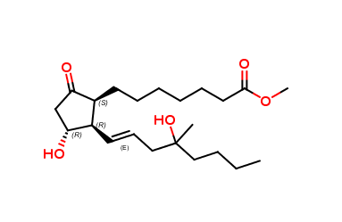 Methyl(1S*,2R*,3R*)-3-hydroxy-2-[(E)-4-hydroxy-4-methyl-1-octenyl]-5-oxocyclopentaneheptanoate