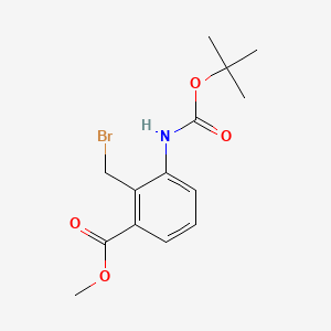 Methyl 2-(bromomethyl)-3-[[(1,1-dimethylethoxy)carbonyl]amino]benzoate