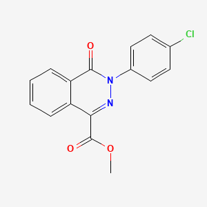 Methyl 3-(4-chlorophenyl)-4-oxo-3,4-dihydro-1-phthalazinecarboxylate