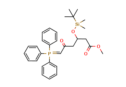 Methyl(3r)-3-(tert-butyldimethylsilyloxy)-5-oxo-6-triphenylphosphoranylidene hexanoate