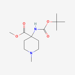 Methyl 4-(tert-butoxycarbonylamino)-1-methylpiperidine-4-carboxylate