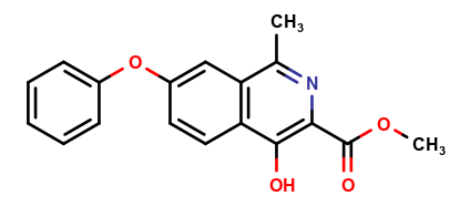 Methyl 4-hydroxy-1-methyl-7-phenoxy-3-isoquinolinecarboxylate