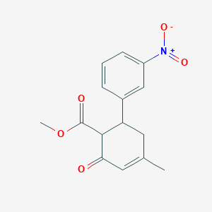 Methyl 4-methyl-6-(3-nitrophenyl)-2-oxocyclohex-3-ene-1-carboxylate
