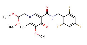 Methyl 5-(2,4,6-trifluorobenzylcarbamoyl)-1,4-dihydro-1-(2,2-dimethoxyethyl)-3-methoxy-4-oxopyridine