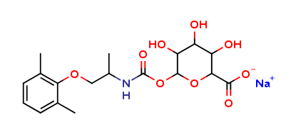 Mexiletine-β-Carbonyloxy-β-D-Glucuronide Sodium Salt