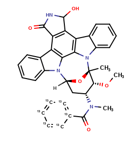 Midostaurin metabolite-13C6 (CGP52421)