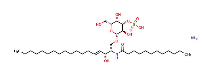 Mono-sulfo-GalactosylbCeramide(d18:1/12:0)