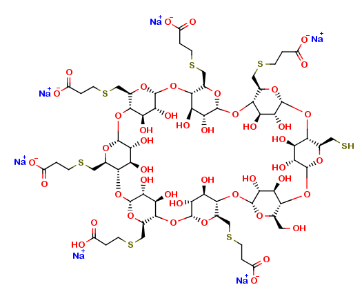 Mono-thio- mono hydroxy Sugammadex