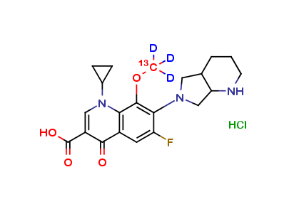 Moxifloxacin Hydrochloride 13CD3
