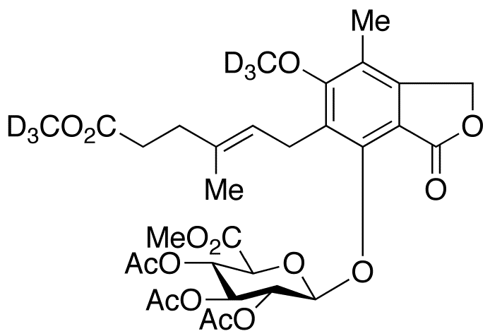 Mycophenolic Acid Methyl Ester-d6 6-(Tri-O-acetyl-β-D-glucuronic Acid Methyl Ester)
