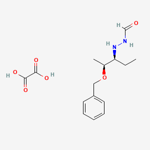 N'-​((2S,​3S)​-​2-​(Benzyloxy)​pentan-​3-​yl)​formohydrazide oxalate