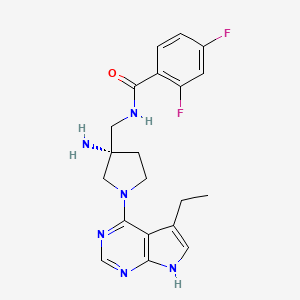 N-{[(3s)-3-Amino-1-(5-Ethyl-7h-Pyrrolo[2,3-D]pyrimidin-4-Yl)pyrrolidin-3-Yl]methyl}-2,4-Difluorobenzamide