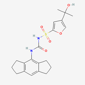 N-((1,2,3,5,6,7-Hexahydro-s-indacen-4-yl)carbamoyl)-4-(2-hydroxypropan-2-yl)furan-2-sulfonamide