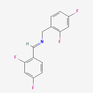 N-[(2,4-Difluorophenyl)methylene]-2,4-difluoro-benzenemethanamine