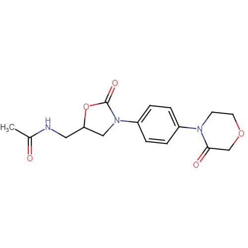 N-((2-oxo-3-(4-(3-oxomorpholino)phenyl)oxazolidin-5-yl)methyl)acetamide