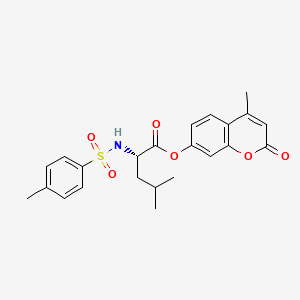 N-[(4-Methylphenyl)sulfonyl]-L-leucine 4-Methyl-2-oxo-2H-1-benzopyran-7-yl Ester