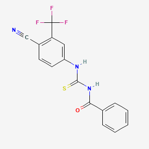 N-((4-cyano-3-(trifluoromethyl)phenyl)carbamothioyl)benzamide
