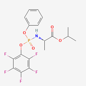 N-[(R)-(2,3,4,5,6-pentafluorophenoxy)phenoxyphosphinyl]-L-alanine-1-methylethyl ester