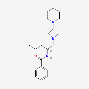 N-(1-(3-(piperidin-1-yl)azetidin-1-yl)pentan-2-yl)benzamide