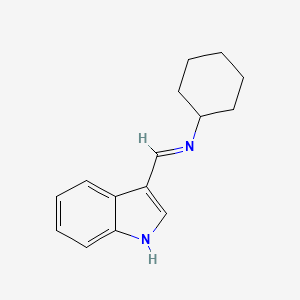 N-(1H-Indol-3-ylmethylene)cyclohexylamine