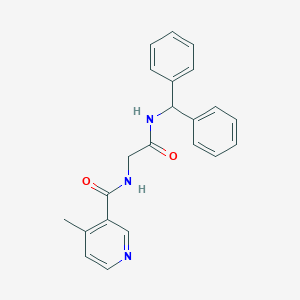 N-(2-(benzhydrylamino)-2-oxoethyl)-4-methylnicotinamide