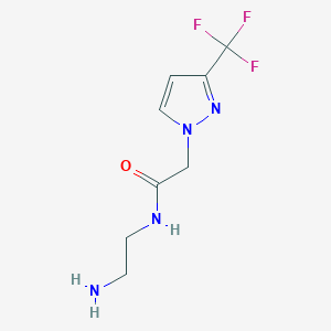 N-(2-aminoethyl)-2-[3-(trifluoromethyl)-1H-pyrazol-1-yl]acetamide