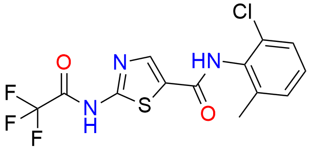 N-(2-chloro-6-methylphenyl)-2-(2,2,2-trifluoroacetamido)thiazole-5-carboxamide