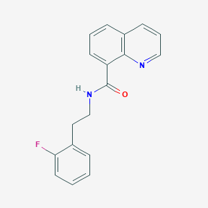 N-(2-fluorophenethyl)quinoline-8-carboxamide