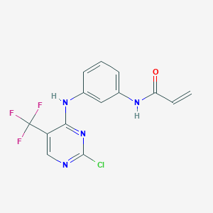 N-(3-((2-Chloro-5-(trifluoromethyl)pyrimidin-4-yl)amino)phenyl)acrylamide