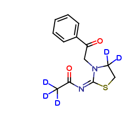 N-[3-(2-Oxo-2-phenylethyl)-2-thiazolidinylidene]acetamide-d5