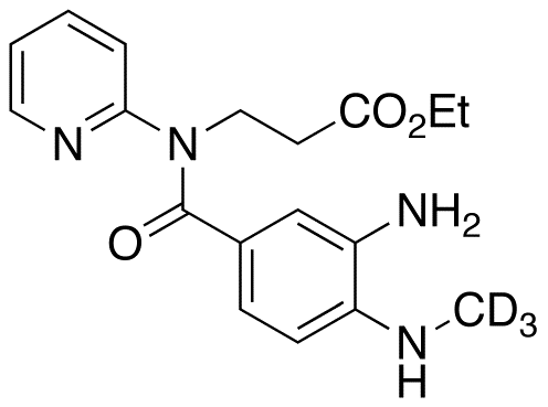 N-[3-Amino-4-(methylamino)benzoyl]-N-2-pyridinyl-b-alanine-d3 Ethyl Ester