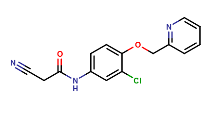 N-[3-Chloro-4-(2-pyridinylmethoxy)phenyl]-2-cyanoacetamide