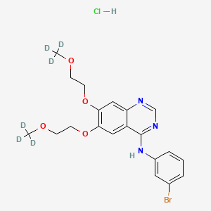 N-(3-Desethynylphenyl)-N-(3-bromophenyl) Erlotinib Hydrochloride-D6