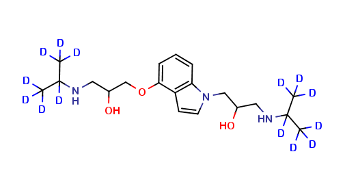 N-(3-Isopropylamino-2-hydroxypropyl) Pindolol D14