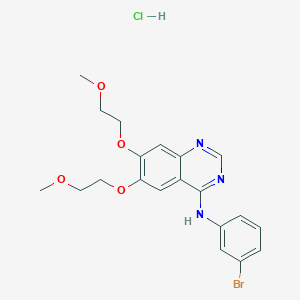 N-(3-bromophenyl)-6,7-bis(2-methoxyethoxy)-4-quinazolinamine hydrochloride