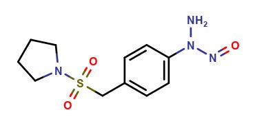 N-(4-((pyrrolidin-1-ylsulfonyl)methyl)phenyl)nitrous hydrazide