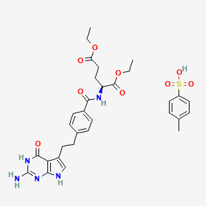 N-[4-[2-(2-Amino-4,7-dihydro-4-oxo-3H-pyrrolo[2,3-d]pyrimidin-5-yl)ethyl]benzoyl]-L-glutamic Acid 1,
