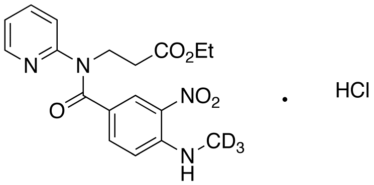 N-[4-(Methylamino)-3-nitrobenzoyl]-N-2-pyridinyl-b-alanine-d3 Ethyl Ester Hydrochloride